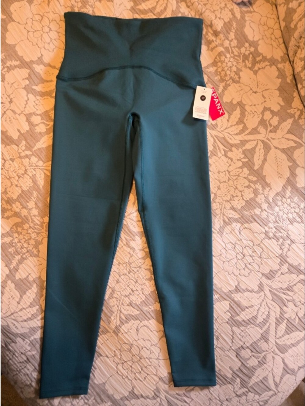 Spanx Booty Boost Teal Full Length Leggings L